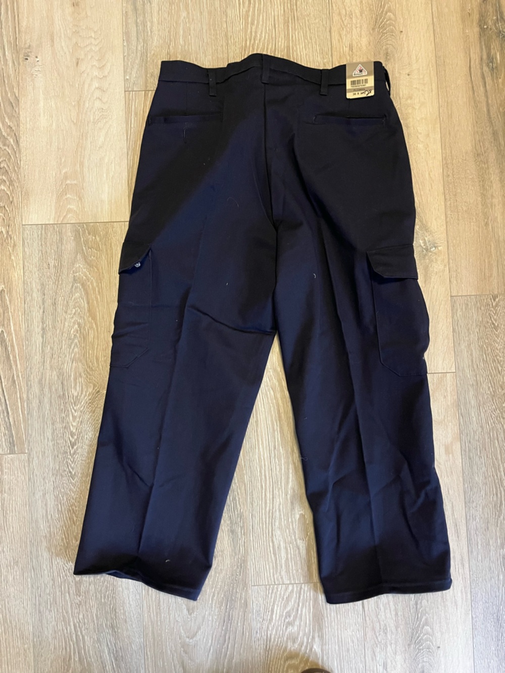 New Bulwark Fire Retardant Work Cargo Pants - Navy size 36/28 - Picture 5 of 6